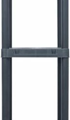 VidaXL Opbergrek 125 Kg 60x30x180 Cm Kunststof Zwart -BISSELL-Winkel 144x840