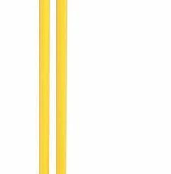 D&L Stoffer En Blik Met Lange Steel - Geel-Grijs