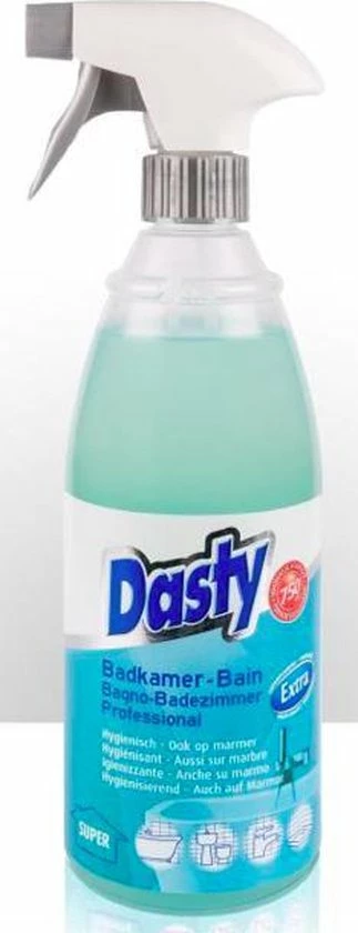 Dasty Badkamer Schoonmaak Pakket: WC-gel + Super Antikalk + Ruiten En Oppervlakten + Badkamerreiniger (Starter-Pack) + 5 GRATIS Schuursponzen 6 Dasty Badkamer Schoonmaak Pakket: WC-gel + Super Antikalk + Ruiten En Oppervlakten + Badkamerreiniger (Starter-Pack) + 5 GRATIS Schuursponzen - Afbeelding 4