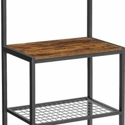 IN-HOMEXL IN.HOMEXL Washon - Keukentrolley -Keukenkast - Keukenrek Staand - Industrieel - Bruin - Zwart - 60 X 40 X 151.5 Cm -BISSELL-Winkel 375x840