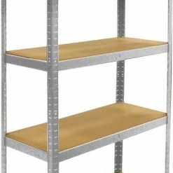 ERRO Metalen Opbergrek/Stellingkast Met 5 Legborden - 875kg Draagkracht - (BxDxH) 90x40x180cm - 175kg Per Plank