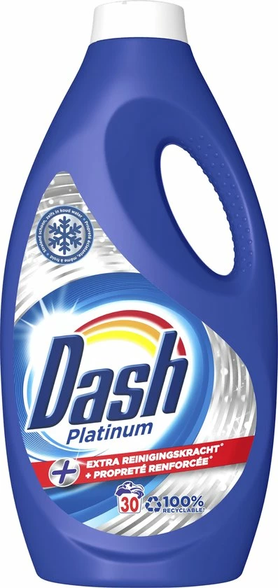 Dash Platinum Vloeibaar Wasmiddel - Extra Reinigingskracht - Voordeelverpakking 4 X 30 Wasbeurten 9 Dash Platinum Vloeibaar Wasmiddel - Extra Reinigingskracht - Voordeelverpakking 4 X 30 Wasbeurten - Afbeelding 7
