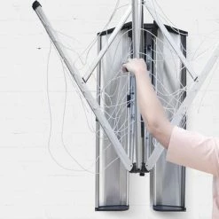 Brabantia WallFix Wanddroger - Met Opberg-/Beschermbox - 24 M - Metallic Grey -BISSELL-Winkel 401x840 2