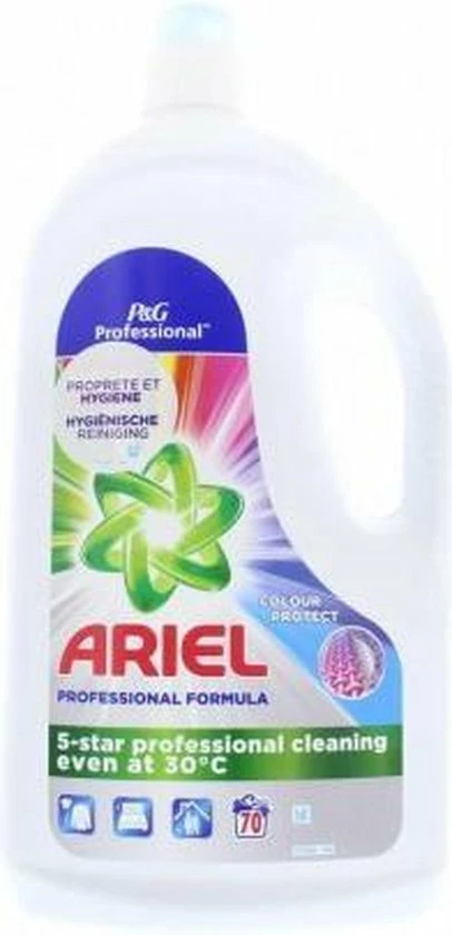 Wooners Ariel Professional Vloeibaar Wasmiddel - Color - 3.85l (70 Wasbeurten) 12 Wooners Ariel Professional Vloeibaar Wasmiddel - Color - 3.85l (70 Wasbeurten) - Afbeelding 10