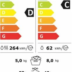 Beko WDW85142ULTRA1 Was-droogcombinatie Vrijstaand Voorbelading Wit -BISSELL-Winkel 408x840 1