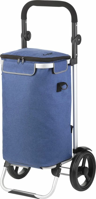 Shoppingcruiser ® ‘Allround’ Boodschappentrolley | Boodschappenwagen Met Koelvak | Afneembare Schoudertas | Waterafstotend | Blauw 3 Shoppingcruiser ® ‘Allround’ Boodschappentrolley | Boodschappenwagen Met Koelvak | Afneembare Schoudertas | Waterafstotend | Blauw