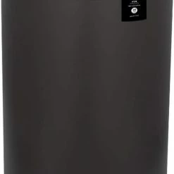 Mohiem - Les Collectors- Prullenbak Met Sensor Uit Roestvrijstaal - N°235 - Inhoud 30 L - InfraRood Sensortechnologie - Rond - Praktisch - Contactloze Opening - Bestendig - Soft-Close Deksel - 30L - Donker Grijs