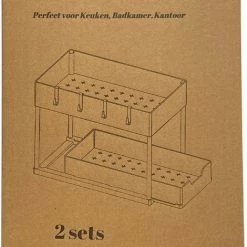 Gohh® Gohh Keuken Organizer – Keukenkast Organizer - Uitschuifbaar – Opbergen - Zwart - Set Van 2 -BISSELL-Winkel 470x840 2