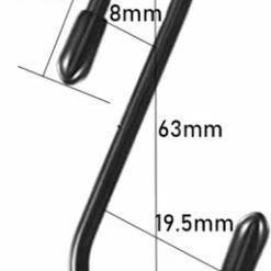 FSW-Products - S Haken - 2 Stuks - Ophanghaak - Zwart - S Vormige Haakjes - Vleeshaken - Haak -BISSELL-Winkel 512x840 2