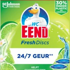 WC-Eend WC Eend Fresh Discs Navul Duo Lime 72 Ml