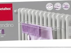 Tomado Metaltex - Hangend Droogrek Stendino - 2 Meter Drooglengte - Wit - Verwarming - Inklapbaar - 58x22 Cm -BISSELL-Winkel 550x183