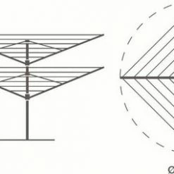 Leifheit Droogrek Pegasus 180 Solid Maxx – 18 M Drooglengte