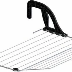 UITKLAPBAAR BALKONDROOGREK Noah – Geschikt Voor Balustrades En Radiatoren/ Verwarmingen – 8 Meter Drooglengte - Uit Te Breiden Dankzij Het Uitklapbare Rooster - Compact Op Te Bergen - LaundrySpecialist®