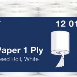 Tork Universal M1 Papier 1-laags Wit 22cm X 120 Meter - Doos 11 Rol 120123 -BISSELL-Winkel 550x259