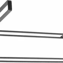 Tomado - Metaltex Tomado Metaltex Keukenrolhouder Zwart Hangend - Zwart - Ophangen Zonder Boren -BISSELL-Winkel 550x273 5