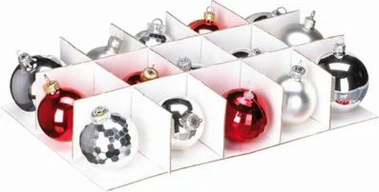 Sunware Nesta Kerstballen Opbergbox 24L - Trays Voor 45 Kerstballen - Transparant/grijs 6 Sunware Nesta Kerstballen Opbergbox 24L - Trays Voor 45 Kerstballen - Transparant/grijs - Afbeelding 4