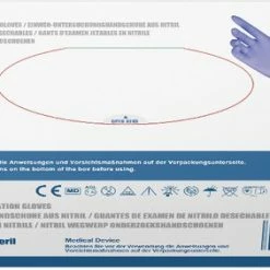 IVROU® Nitril Handschoenen - 100 Stuks Wegwerp Handschoenen - Poeder Vrij, Latex Vrij - Maat: M - Violet Blauw