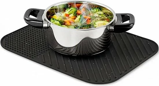 Merkloos Afdruipmat Met GRATIS Afwasborstel - Droogmat - Afdruipmat Siliconen - BPA Vrij - Afdruipmat Voor Afwas - Zwart 7 Merkloos Afdruipmat Met GRATIS Afwasborstel - Droogmat - Afdruipmat Siliconen - BPA Vrij - Afdruipmat Voor Afwas - Zwart - Afbeelding 5