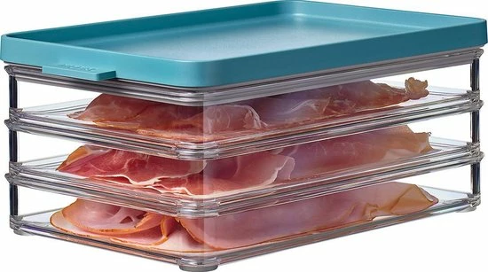 Mepal – Omnia Koelkastset – Vleeswarendoos 3-delig – Kaasdoos – Nordic Green - Sluit Lucht- En Aromadicht Af - Houdt Lang Vers 6 Mepal – Omnia Koelkastset – Vleeswarendoos 3-delig – Kaasdoos – Nordic Green - Sluit Lucht- En Aromadicht Af - Houdt Lang Vers - Afbeelding 4