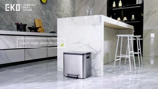 EKO EcoCasa Recycle Prullenbak - 30 + 15 L - Mat RVS 4 EKO EcoCasa Recycle Prullenbak - 30 + 15 L - Mat RVS - Afbeelding 2