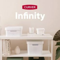 Curver Infinity Dots Recycled Wasmand Met Deksel - 60L - 2 Stuks - Wit -BISSELL-Winkel 550x309 134