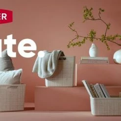 Curver Jute Wasmand 46L - Gebroken Wit - Recycled Kunststof -BISSELL-Winkel 550x309 32