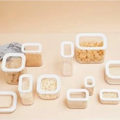 Mepal – Bewaardoos Modula 425 Ml – Wit –– Voorraaddoos - Bewaardoos Met Deksel – Luchtdicht – Transparant - Stapelbaar -BISSELL-Winkel 550x316