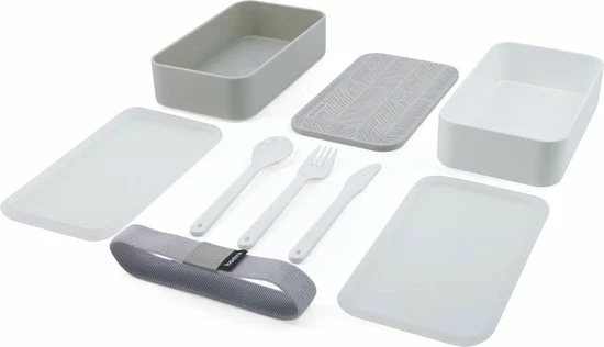 Homra Lunchbox DUALO Stripes - 2 Laags Broodtrommel - 2 Compartimenten - Lunch To Go - Duurzaam Kunststof - BPA Vrij - Lunchtrommel - Inclusief Bestek - Magnetronbestendig - Diepvriesbestendig - Vaatwasser Veilig 19 Homra Lunchbox DUALO Stripes - 2 Laags Broodtrommel - 2 Compartimenten - Lunch To Go - Duurzaam Kunststof - BPA Vrij - Lunchtrommel - Inclusief Bestek - Magnetronbestendig - Diepvriesbestendig - Vaatwasser Veilig - Afbeelding 17