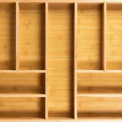 Grote Bestekbak Bamboe 81x47CM - Coninx Besteklade - Opbergbak - Duurzaam - Bamboe - Voor Laden Vanaf 47cm Diep