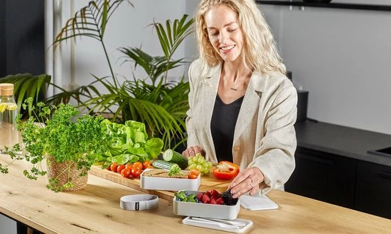 Homra Lunchbox DUALO Stripes - 2 Laags Broodtrommel - 2 Compartimenten - Lunch To Go - Duurzaam Kunststof - BPA Vrij - Lunchtrommel - Inclusief Bestek - Magnetronbestendig - Diepvriesbestendig - Vaatwasser Veilig 14 Homra Lunchbox DUALO Stripes - 2 Laags Broodtrommel - 2 Compartimenten - Lunch To Go - Duurzaam Kunststof - BPA Vrij - Lunchtrommel - Inclusief Bestek - Magnetronbestendig - Diepvriesbestendig - Vaatwasser Veilig - Afbeelding 12