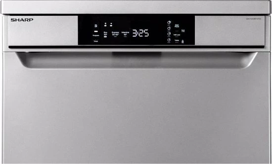 Sharp QWNA1BF47ESEU - Vrijstaande Vaatwasser - Zilver 14 Sharp QWNA1BF47ESEU - Vrijstaande Vaatwasser - Zilver - Afbeelding 12