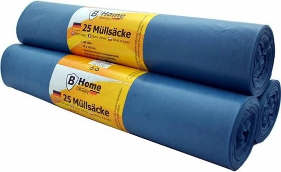 Trendo 75x Grote Keuken/tuin Afvalzakken/vuilniszakken 120 Liter Blauw - Huishoudartikelen - Prullenbak Zakken 75 Stuks 3 Trendo 75x Grote Keuken/tuin Afvalzakken/vuilniszakken 120 Liter Blauw - Huishoudartikelen - Prullenbak Zakken 75 Stuks