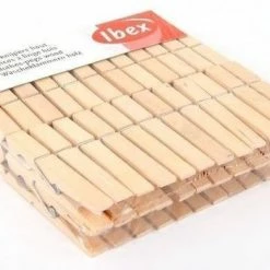 Ibex 48x Berkenhouten Wasknijpers - 6 Cm - Voordelige Knijpers / Wasspelden