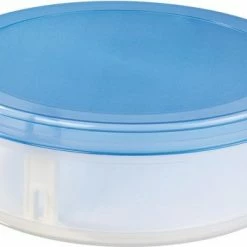 Sunware - Club Cuisine Taartdoos Met Lift Transparant Blauw - 35 X 35 X 12 Cm