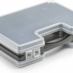 Forte Plastics Opbergkoffertje/opbergdoos/sorteerbox 22-vaks Kunststof Zwart 28 X 21 X 6 Cm - Sorteerdoos Kleine Spulletjes