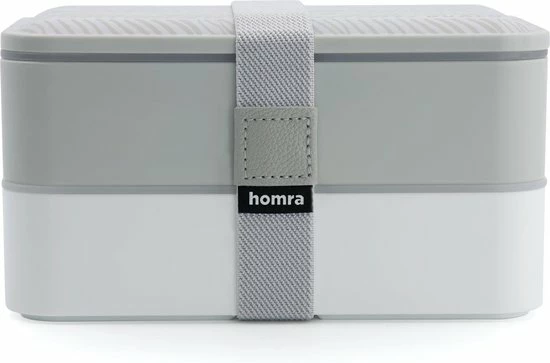 Homra Lunchbox DUALO Stripes - 2 Laags Broodtrommel - 2 Compartimenten - Lunch To Go - Duurzaam Kunststof - BPA Vrij - Lunchtrommel - Inclusief Bestek - Magnetronbestendig - Diepvriesbestendig - Vaatwasser Veilig 3 Homra Lunchbox DUALO Stripes - 2 Laags Broodtrommel - 2 Compartimenten - Lunch To Go - Duurzaam Kunststof - BPA Vrij - Lunchtrommel - Inclusief Bestek - Magnetronbestendig - Diepvriesbestendig - Vaatwasser Veilig