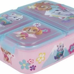 Paw Patrol Girl Broodtrommel 3 Vakjes - 18x13 Cm - Brooddoos -Lunchbox