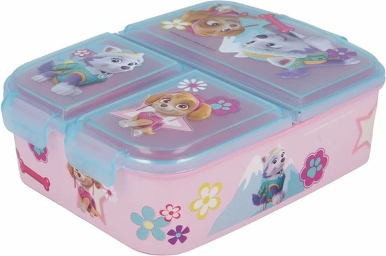 Paw Patrol Girl Broodtrommel 3 Vakjes - 18x13 Cm - Brooddoos -Lunchbox 3 Paw Patrol Girl Broodtrommel 3 Vakjes - 18x13 Cm - Brooddoos -Lunchbox