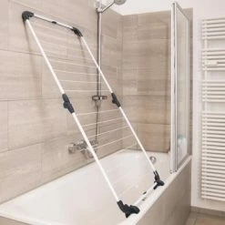 Baddroger - Bevestigbaar Rek Vileda Acrobath Verstelbare Gewrichten Wit -BISSELL-Winkel 550x366 130