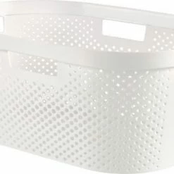 Curver - Infinity Recycled Dots - Wasmand - 40L - Wit -BISSELL-Winkel 550x366 78