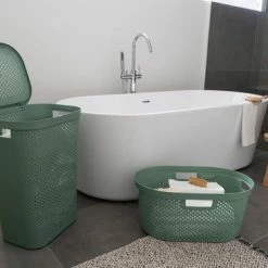 Curver Infinity Dots Recycled Wasmand Met Deksel - 60L – 2 Stuks - Groen -BISSELL-Winkel 550x367 11