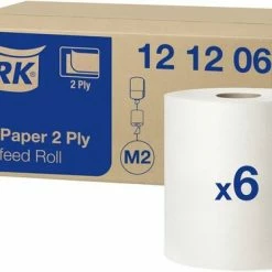 Poetsrol Tork M2 121206 2-laags - 20cm X 160m - 6 Rollen -BISSELL-Winkel 550x374 3