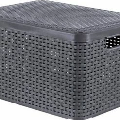 Curver Style Mand L - 30L - Antraciet Met Deksel