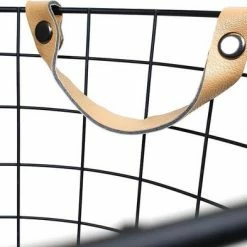 QUVIO Opbergmand Draadstaal - Opbergmanden Met Handvaten - Draadmand - Mand - Manden - Dekenkist - Grote Uitvoering - 43 Liter - 38 X 38 X 37,5 Cm (lxbxh) - Zwart En Bruin -BISSELL-Winkel 550x393 3