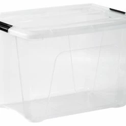 IRIS OHYAMA IRIS Topbox Opbergbox - 60L - 4 Stuks - Transparant/Zwart -BISSELL-Winkel 550x393 5