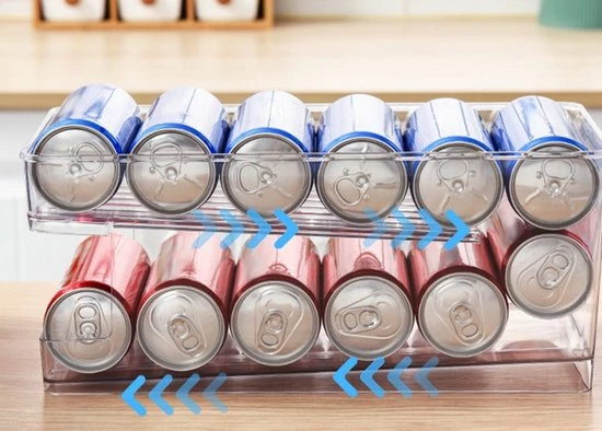 No Blikjes Dispenser - Koelkast Organiser - Blikjes Organizer - Blikjeshouder Koelkast - Koelkast Organizer - Keukenbakjes - Blikjes Rek - Dispenser 8 No Blikjes Dispenser - Koelkast Organiser - Blikjes Organizer - Blikjeshouder Koelkast - Koelkast Organizer - Keukenbakjes - Blikjes Rek - Dispenser - Afbeelding 6