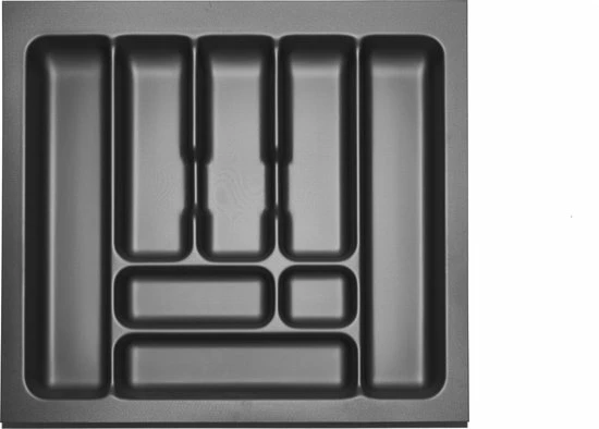 Culinorm Storex Bestekbak - Besteklade 54 Cm Breed X 49 Cm Diep - Carbon Black 3 Culinorm Storex Bestekbak - Besteklade 54 Cm Breed X 49 Cm Diep - Carbon Black - Afbeelding 2