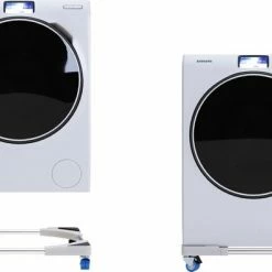 Noswo Wasmachine Verhoger - Tot 300 KG - Verstelbare Multitool - Anti Vibratie Dempers - Ook Geschikt Voor Vaatwasser, Koelkast, Vriezer En Droger - 45/63 X 11/13 Cm - Met Wieletjes -BISSELL-Winkel 550x395 1