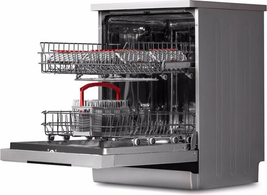 Sharp QWNA1BF47ESEU - Vrijstaande Vaatwasser - Zilver 15 Sharp QWNA1BF47ESEU - Vrijstaande Vaatwasser - Zilver - Afbeelding 13