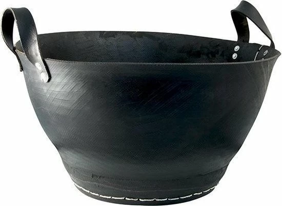 Tade Tadé Grand Cabas - Grote Rubberen Mand - Duurzame Opbergmand - Houtmand D50 X H 29cm 3 Tade Tadé Grand Cabas - Grote Rubberen Mand - Duurzame Opbergmand - Houtmand D50 X H 29cm